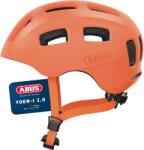ABUS Casca de bicicleta ABUS Youn-I 2.0 - cu lumina pentru copii, adolescenti si adulti tineri - pentru fete si baieti - mono portocaliu, marimea S - 40157