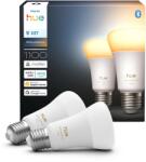 Philips Bec LED inteligent Philips Hue Smart LED A60, White Ambiance, LED cu soclu E27, 8.1W, lumină cu spectru complet 1000K-20000K, 1100 lumeni, reglabil, lumină inteligentă compatibilă cu asistenții vocali