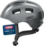 ABUS Casca de bicicleta ABUS Youn-I 2.0 - cu lumina pentru copii, adolescenti si adulti tineri - pentru fete si baieti - argintiu, marimea S - 40157