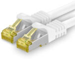 1aTTack. de Cablu de rețea Cat. 7 20m Alb 1 bucată Cablu Ethernet Cat7 Cablu LAN Cablu brut 10 Gb/s SFTP PIMF LSZH Set cabluri de patch cu conector RJ 45 Cat. 6a - 4251073614984