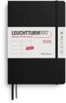 Leuchtturm1917 372706 Calendar săptămânal mediu (A5) 2026, negru, engleză (372706)