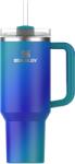 STANLEY 1913 Quencher H2.0 Flowstate Sticlă de băut cu pai 1, 2L - Cană termo răcește timp de 11 ore - 48 de ore cu gheață - Sticlă termos fără BPA - Pahar din oțel inoxidabil - Sea Glass Aura - 10-10825-0499