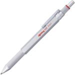 rOtring 600 3-in-1 instrument de scris cu stilou și creion mecanic | Stilou cu 2 vârfuri fine (cerneală neagră și roșie) | 1 creion mecanic cu vârf (mină de 0, 5 mm) | Argintiu - 2164109 (2164109)