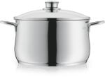 WMF Diadem Plus oală de gătit cu inducție 24 cm - 6, 5 l oală mare pentru carne din oțel inoxidabil Cromargan cu capac din sticlă, margine înaltă, lavabilă în mașina de spălat vase, durabilă și neaderentă
