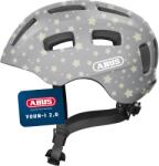 ABUS Casca de bicicleta ABUS Youn-I 2.0 - cu lumina pentru copii, adolescenti si adulti tineri - pentru fete si baieti - gri cu model stea, marimea M - 63811 (63811)