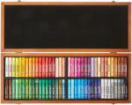 Honsell 47473 - Pasteluri uleioase Jaxon, set de 72 bucăți în cutie de lemn, culori strălucitoare, rezistente la lumină, ideale pentru artiști, pictori amatori, copii, școală, ore de artă, fără substanțe noci