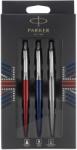 Parker Jotter London Trio Discovery Pack: Stilou cu bilă (Royal Blue) | Creioane gel (Red Kensington) & creion mecanic (Oțel inoxidabil) - 2032740 (2032740)