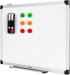Amazon Basics Tablă albă magnetică Amazon Basics cu cadru de aluminiu, suport pentru pix, 6 magneți, 1 gumă de șters și 2 markere pentru birou și acasă, montare pe perete, șters uscat, 60cm x 45cm - 1548964562 (154
