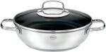 RÖSLE Tava de servire RÖSLE ELEGANCE ProCera, antiaderentă, elegantă și eficientă - Ø 28 cm, rezistentă la căldură până la 260 °C, acoperire ceramică, argintiu/negru, oțel inoxidabil 18/10 - 130409 (130409)