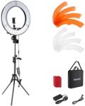 NEEWER Inel de lumină NEEWER cu set trepied: 18 inchi/45 cm în aer liber 55W 5600K LED inel de reglare cu telecomandă Bluetooth pentru telefon mobil/cameră foto pentru YouTube TikTok fotografie autoportret, 