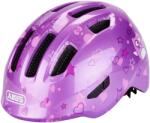 ABUS Cască pentru copii ABUS Smiley 3.0 - cască de bicicletă cu o potrivire adâncă, design prietenos pentru copii și spațiu pentru o împletitură - pentru fete și băieți - mov cu model bufniță, mărime M - 6