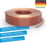 PureLink Cablu difuzor PureLink OFC 2x2, 50mm2, (0, 20mm), 25, 0m, transparent cu caracteristică roșie, set cu 8 mufe banane - SE-SP060-025-B08 (SE-SP060-025-B08)