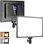 NEEWER Lumină video panou LED NEEWER 192, 20 W ultra subțire bicoloră reglabilă cameră DSLR lumină moale, 8000 mAh baterie cu litiu încorporată, 3200-5600K CRI97+, iluminare cheie pentru înregistrarea fotogr