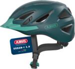 ABUS Cască de oraș ABUS Urban-I 3.0 - cască de bicicletă cu lumină spate, vârf și închidere magnetică - pentru bărbați și femei - albastru-verde, mărimea S (51-55 cm) - 86882 (86882)