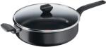 Tefal Tigaie sauté Tefal Easy Cook & Clean 28 cm, tigaie cu înveliș antiaderent, semnal termic la temperatura ideală de prăjire, NU este potrivită pentru inducție, ușor de curățat, Fabricată în Franța, B555