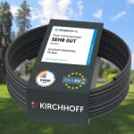 Kirchhoff Conducta de apa Kirchhoff pentru irigarea gradinii 20 mm x 50 m | Teava PE pentru sistem de sprinklere | Instalare teava HDPE | DVGW | Conducta de apa potabila | Fabricat în UE - 984829755 (984829755)