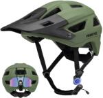 Favoto Casca Favoto Mountain Bike cu vârf ușoară - Tehnologie dublă Inmould Cască MTB pentru femei Bărbați Cască pentru ciclism rutier L (59-61cm) Ajustabilă verde armată - B025 (B025)
