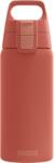 SIGG - Sticlă de băut izolată - Termos Shield Therm One Eco Roșu - băuturi carbogazoase - etanșă - lavabilă în mașina de spălat vase - fără BPA - 90% oțel inoxidabil reciclat - roșu ruginiu - 0, 5L - 6022.
