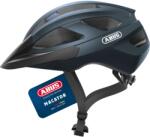 ABUS Casca de bicicleta de drum ABUS Macator - casca de bicicleta sportiva pentru incepatori - si pentru purtatorii de coada de porc - pentru femei si barbati - albastru inchis lucios, marimea L - 67327 (6
