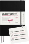 Leuchtturm1917 planificator săptămânal 2027 Compoziție (B5) - germană, negru, 254 x 178 mm, ianuarie-decembrie (12 luni), prezentare generală săptămânală cu grilă orară 7: 00-22: 00 per coloană, copertă cartonată, h
