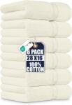 Utopia Towels Utopia Towels, Set de prosoape Premium, Bumbac 100% cu fire inelare, Ultra-moale și Foarte absorbant, 600 g/m2, pentru Baie, Sală de sport, Duș, Hotel și Spa, 40 x 70 cm, Alb fildeș, 6 - UT0901 (UT090 Prosop