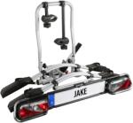 EUFAB 11510 suport de biciclete JAKE, potrivit pentru biciclete electrice, parțial pre-asamblat, extensibil, protecție antifurt, pentru 2 biciclete, pentru cârlig de remorcă (11510)