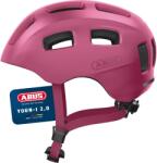 ABUS Casca de bicicleta ABUS Youn-I 2.0 - cu lumina pentru copii, adolescenti si adulti tineri - pentru fete si baieti - mono rosu, marimea S - 40157