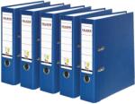 Falken 5x foldere din plastic PP-Color 8 cm lățime DIN A4 albastru - 11374212 (11374212)