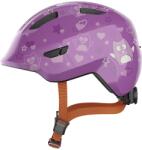 ABUS Cască pentru copii ABUS Smiley 3.0 - cască de bicicletă cu o potrivire adâncă, design prietenos pentru copii și spațiu pentru o împletitură - pentru fete și băieți - mov cu model bufniță, mărime S - 6