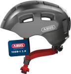 ABUS Casca de bicicleta ABUS Youn-I 2.0 - cu lumina pentru copii, adolescenti si adulti tineri - pentru fete si baieti - titan (sclipitor), marimea M - 40171