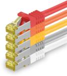 1aTTack. de Cablu de rețea Cat. 7 10m 5 culori 5 bucăți Cablu Ethernet Cat7 Rețea Cablu LAN cablu brut 10 Gb s SFTP PIMF LSZH set cablu patch cu mufă Rj 45 Cat. 6a - 4251073616346