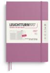 Leuchtturm1917 planificator lunar cu caiet 2027 Compoziție (B5) - engleză, Dusty Rose, copertă moale, 16 luni (01.11. 2026-28.02. 2028), 132 pagini de note punctate cu cuprins - 400338 (400338)