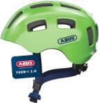 ABUS Casca de bicicleta ABUS Youn-I 2.0 - cu lumina pentru copii, adolescenti si adulti tineri - pentru fete si baieti - verde (sclipitor), marimea M - 40161 (40161)