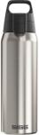 SIGG - Sticlă de băut izolată - Termos Shield Therm One Brushed - băuturi carbogazoase - etanșă - lavabilă în mașina de spălat vase - fără BPA - 90% oțel inoxidabil reciclat - argintiu - 0.75L - 6217.90 (6