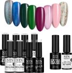 NTN Premium 8x Hibrid lakk Ntn 5g Neomagic Collection Alap Top Set (Zestaw lakierów hybrydowych 5g z bazą i topem)