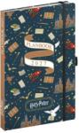 REALSYSTEM Agendă REALSYSTEM 130x210 mm, 2 săptămâni pe fiecare pereche de pagini, galbenă, cu coperta plată, Harry Potter - Hogwarts 2027 (5414-HP)