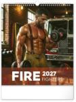 REALSYSTEM Calendar de perete REALSYSTEM 300x340 mm, în format vertical, Firefighters 2027 (6087-DF)
