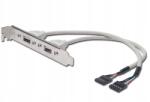 ASSMANN Kábel 2xIDC (5pin)/2xUSB A M/z szürke 0, 25m Usb 2.0 HighSpeed (AK-300301-002-E)