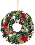 MagicHome Coronita de Craciun suspendata verde, decor festiv 30 cm (8091899)
