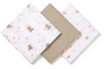 BabyOno textilpelenka színes 3db taupe macimintás 348/15 - vital24