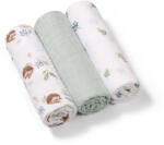 BabyOno textilpelenka színes 3db acélszürke sünimintás 348/16 - vital24