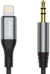 Dudao Cablu date/încărcare Dudao audio Lightning la Jack 3.5mm, lungime 1m, Universal - Gri (6970379618622)