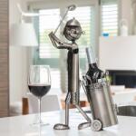 OOTB Suport din metal pentru sticle Golfer Suport sticla vin