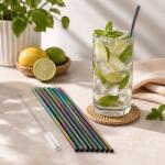 OOTB Set de 8 paie metalice color cu perie de curatare