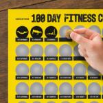 OOTB Poster răzuibil provocare fitness de 100 de zile