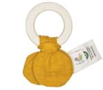 Tikiri Safari - jucărie de dentiție din cauciuc natural și bumbac organic - Mustard
