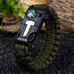 Verk Group Bratara Survival Paracord cu busola