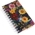 REALSYSTEM Agendă REALSYSTEM SP5 cu spirală, format A/6, pagini albe, cu flori, 2027 (8721-53)