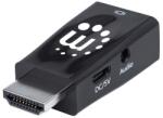 Manhattan Adaptor Manhattan - Microconvertor HDMI-VGA, negru 151542 (151542)