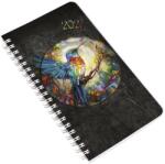 REALSYSTEM Agendă REALSYSTEM SP2 cu spirală, format A/6, pagini albe, săptămânală, Kolibri 2027 (8711-57)